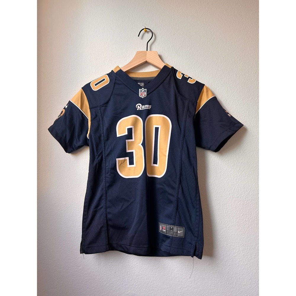 Nike On-Field Los Angeles Rams Official NFL Jersey Youth Size M 10/12 Gurley 30